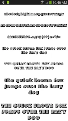 Free Fonts 50 Pack 2 android App screenshot 7